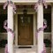 2 Pcs Artificial Flowers Garland for Outdoors Purple Faux Gardenia Garland